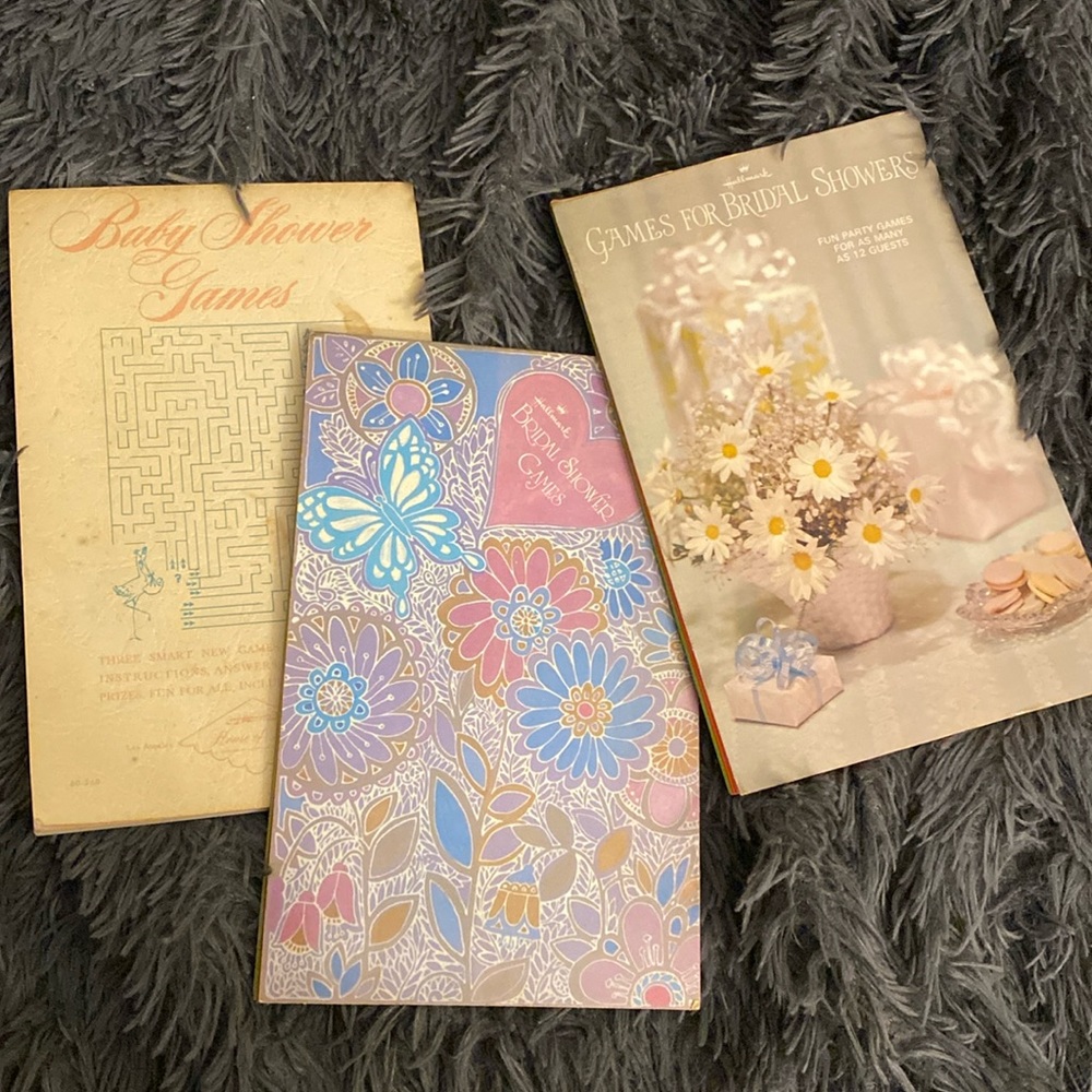 Shower games booklets